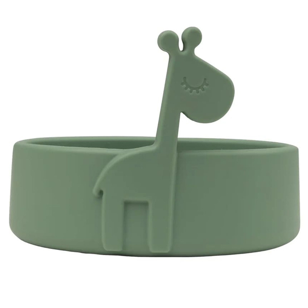 Тарелка глубокая силиконовая Done by Deer, зеленый (1819833/35640) - Pampik - 2