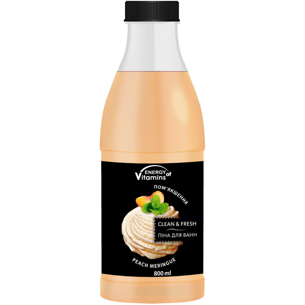 Піна для ванн Energy of Vitamins Peach Meringue, 800 мл - Pampik