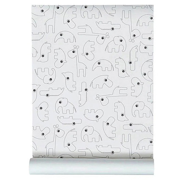 Декоративные обои Done by Deer, 53 см х10 м, белый (518668/37469) - Pampik