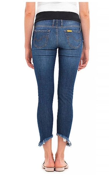 Джинси вузькі вкорочені Pietro Brunelli Colton з бахромою, джинс, р.42, світло-синій (JPAT43,501/27495) - Pampik - 8