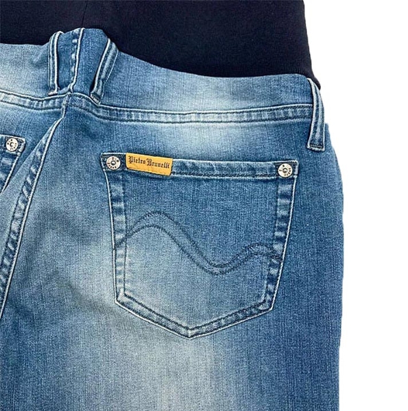 Джинси звужені вкорочені Pietro Brunelli Barret, джинс, р.42, темно-блакитний (JP0043,560/23033) - Pampik - 4