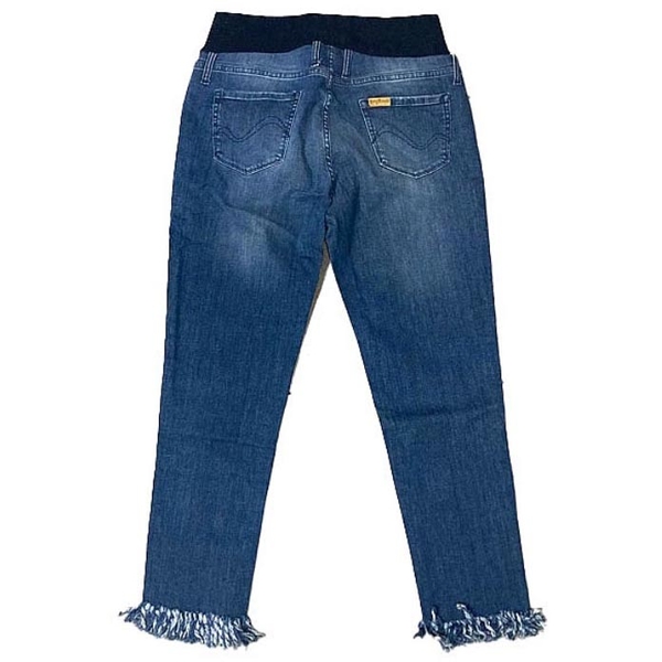 Джинси вкорочені з бахромою Pietro Brunelli Bazil, джинс, р.46, світло-синій (JPSC44,642/23038) - Pampik - 2