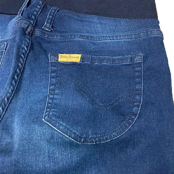 Джинсы узкие потертые Pietro Brunelli, джинс, р. 46, темно-синий (JP0043,643/23068) - Pampik - 4