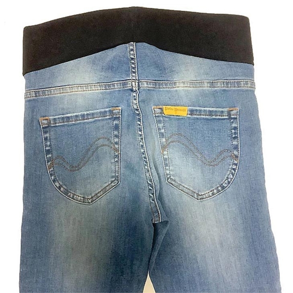 Джинси лосини потерті Pietro Brunelli, джинс, р.38, темно-блакитний (JP0043,629/13991) - Pampik - 4