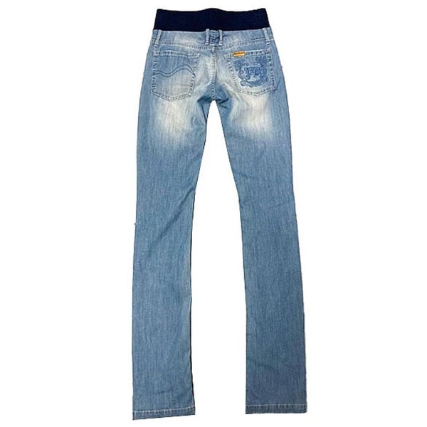 Джинси прямі потерті з бандажем Pietro Brunelli, р.40, джинс, блакитний (JP0040.512/3466) - Pampik - 2