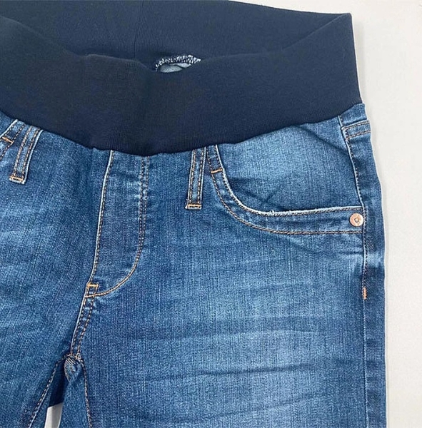 Джинси вузькі вкорочені Pietro Brunelli Colton з бахромою, джинс, р.42, світло-синій (JPAT43,501/27495) - Pampik - 3