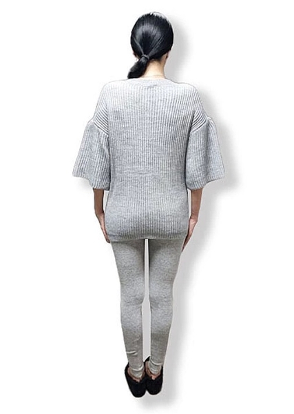 Светр Pietro Brunelli, акрил, р.42, сірий (MAM013/21105) - Pampik - 7