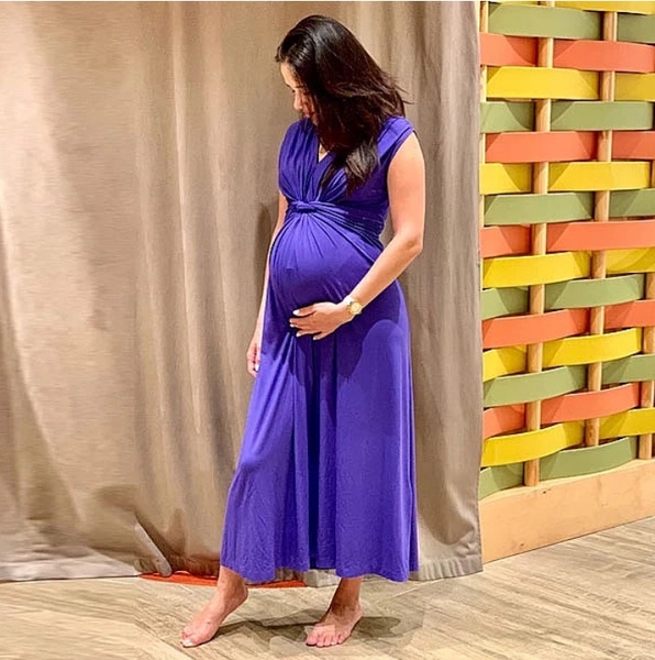 Платье длинное Pietro Brunelli, р.46, фиолетовый (AG0076/20099) - Pampik - 5