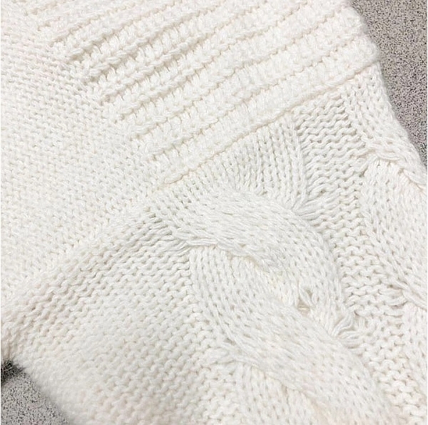 Свитер вязаный Pietro Brunelli Trembland, р.42, молочный (MAM065/29589) - Pampik - 3