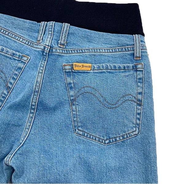 Джинси вкорочені Pietro Brunelli вільного крою, джинс, р.40, блакитний (JP0MUM,W020/33699) - Pampik - 4