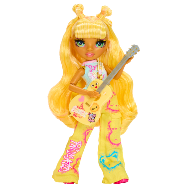 Лялька Rainbow High серії Junior High Rockband Санні, з аксесуарами, 23 см (565628) - Pampik - 2