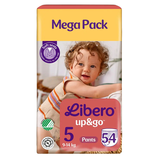 Підгузки-трусики Libero Up&Go 5 (9-14 кг), 54 шт. - Pampik