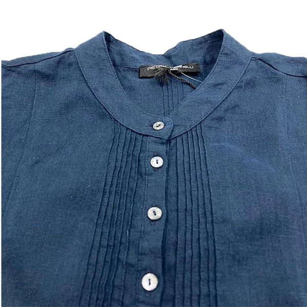 Сукня лляна Pietro Brunelli, р.48, синій (AМ0071/24079) - Pampik - 3