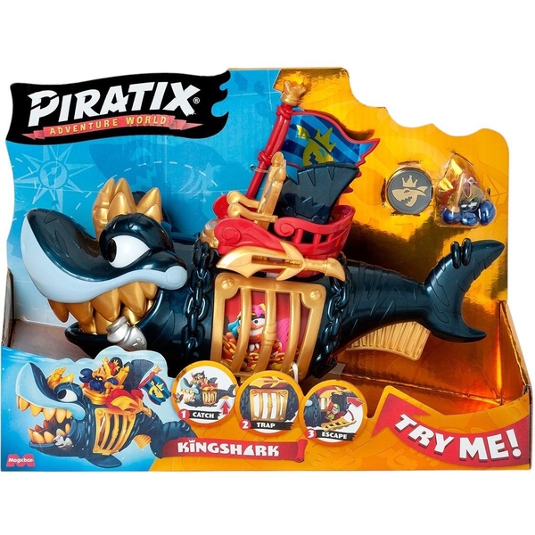 Игровой набор Piratix S Королевская черная акула (PPXSP112IN11) - Pampik