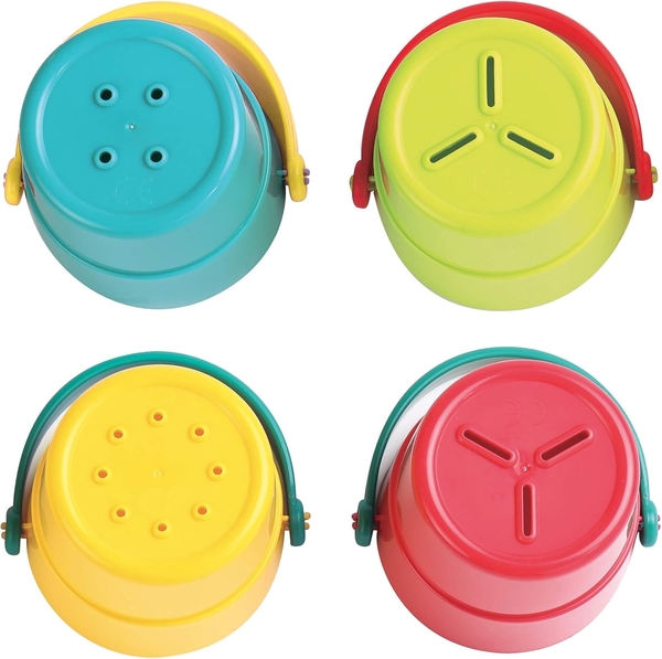 Ігровий набір для ванної Ludi Відерця, 4 шт. (40057/37830) - Pampik - 2