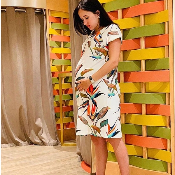 Сукня реглан Pietro Brunelli, р.46, білий з принтом (AG0024/16785) - Pampik - 8