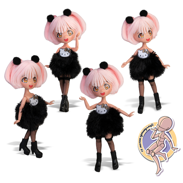 Кукла 4SF Manga Dolls серии Hello Kitty Золотая Дева, 19.5 см (HKTF0200) - Pampik - 6