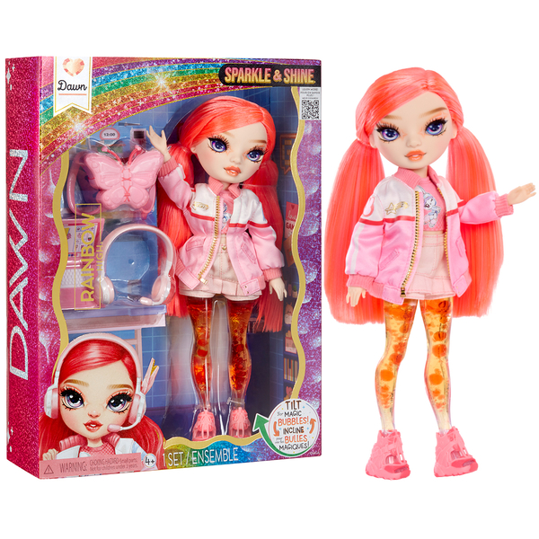 Лялька Rainbow High серії Sparkle & Shine Доун, с аксесуарами, 28 см (429234) - Pampik