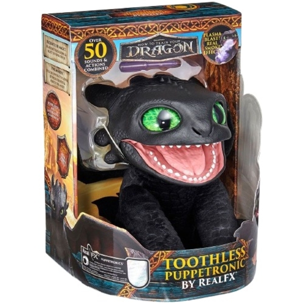 Інтерактивна м'яка іграшка Real Fx Puppetronic Беззубик (HTTYD-1001-01) - Pampik