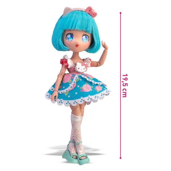 Лялька 4SF Manga Dolls серії Hello Kitty Красуня Пінк, 19.5 см (HKTF0300) - Pampik - 2