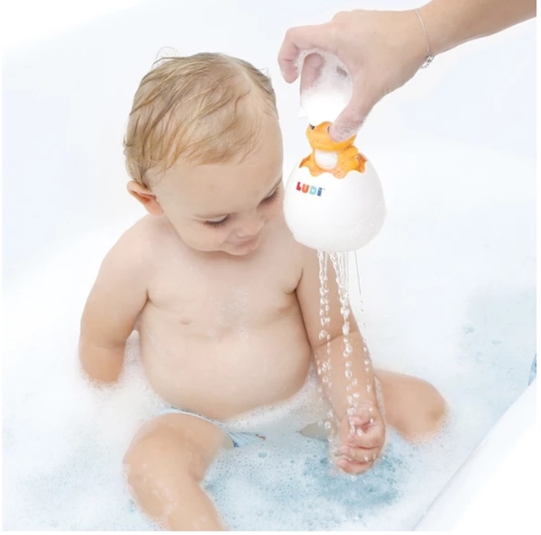 Игрушка для ванной Ludi Динозаврик, белый (40060/33597) - Pampik - 4