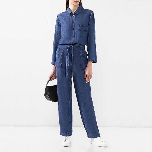 Комбінезон Pietro Brunelli Amelia, р.40, джинс, синій (TUE001/27509) - Pampik - 4