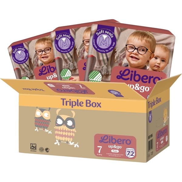 Набір підгузків-трусиків Libero Up&Go 7 (16-26 кг), 72 шт. - Pampik - 2