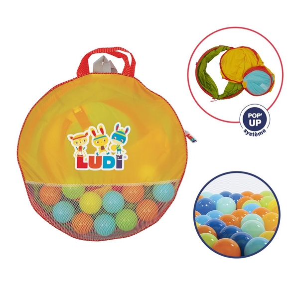 Ігрова палатка Ludi з тунелем, жовтий (90100/31304) - Pampik - 9