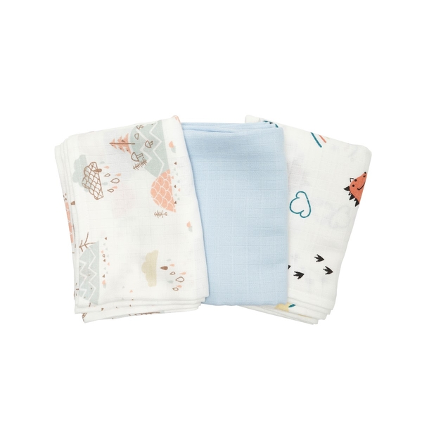 Набор пеленок Twins, муслин, 110х75 см, 3 шт., мультиколор (1610-TPM3-9662) - Pampik - 2