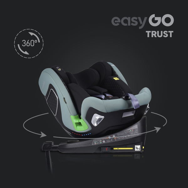 Автокресло EasyGo Trust Isofix, 0-36 кг, Agava (9024-EGTR-19) - Pampik - 12