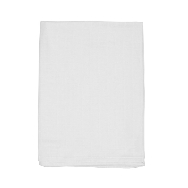Пеленка Twins, муслиновая, 110х75 см, белый (1610-TPM-01) - Pampik