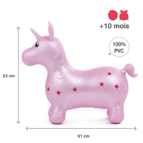 Надувная игрушка Ludi Фитбол, розовый (90008/36855) - Pampik - 2