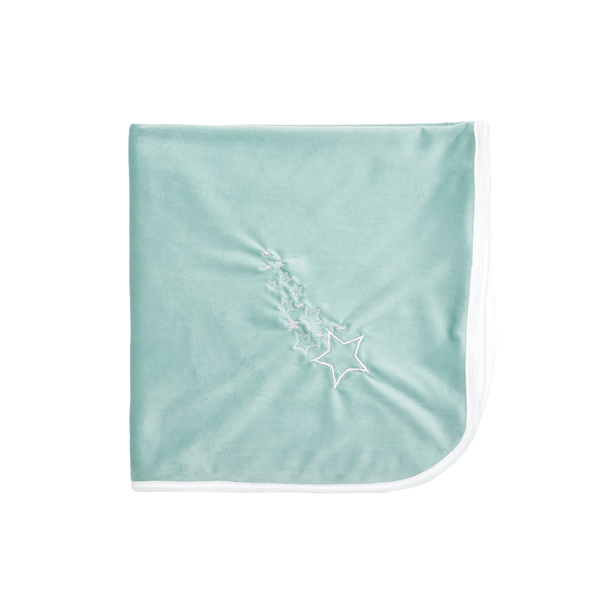 Плед Twins Double soft, велюр, 90x90 см, м'ятний (1411-TDS-14) - Pampik