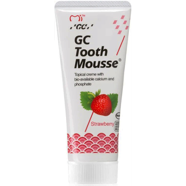 Гель-крем для зубів GC Tooth Mousse, полуниця, 35 мл - Pampik - 2