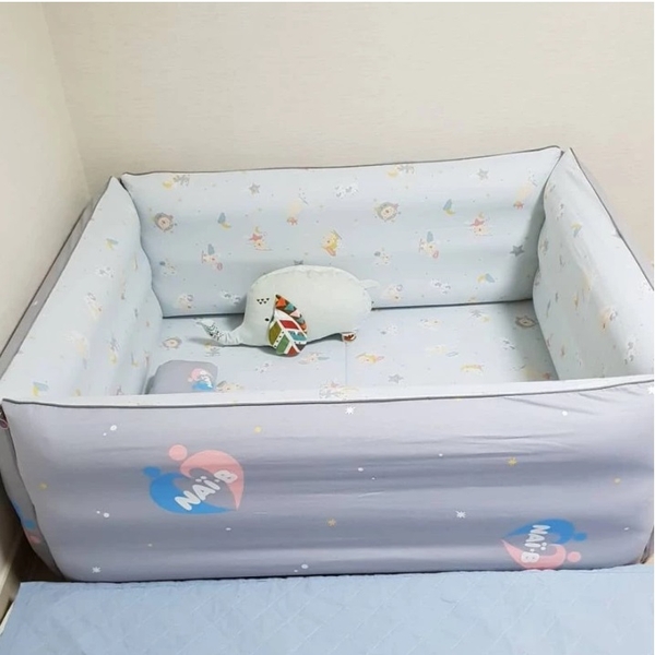 Ліжко надувне Nai-B, 66х127х40 см, сірий (26995) - Pampik - 2