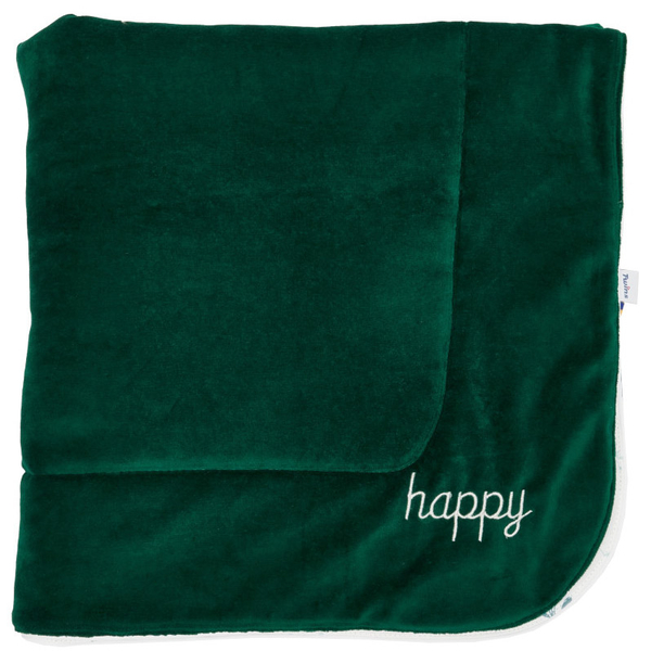 Плед Twins Happy, 90х90 см, смарагдовий (1433-TH-06) - Pampik