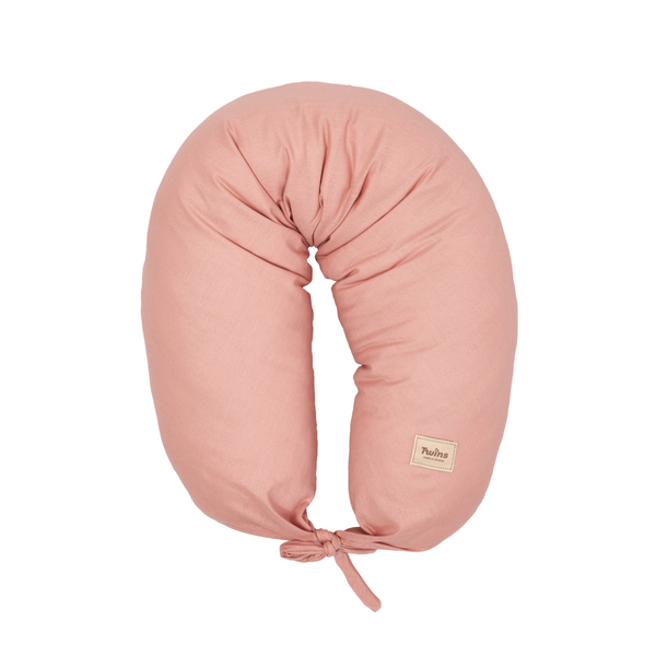 Подушка для беременных Twins Linen, 160х30 см, пудровый (1203-TL-24) - Pampik