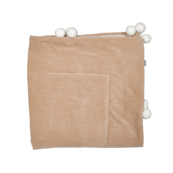 Плед Twins Smurf, 90х90 см, бежевий (1434-TS-02) - Pampik