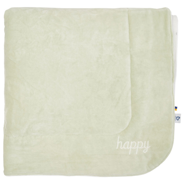 Плед Twins Happy, 90х90 см, оливковый (1433-TH-207) - Pampik