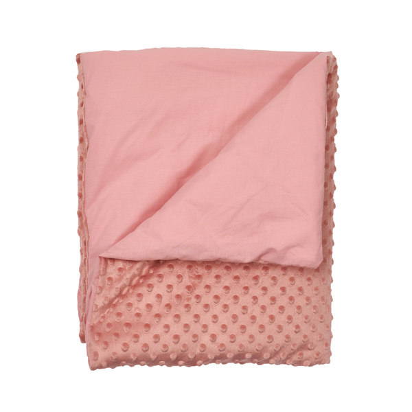 Плед Twins Minky, 100х80 см, зі знімним наповнювачем, пудровий (1420-PTMS-24) - Pampik - 2