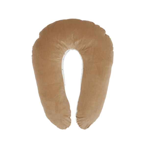 Подушка для вагітних Twins Velvet, 160 см, карамельний латте (1203-TV-201) - Pampik