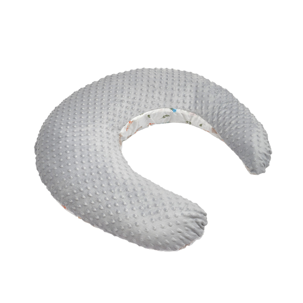 Подушка для вагітних Twins Minky, 53х60 см, сірий (1201-TM-10) - Pampik