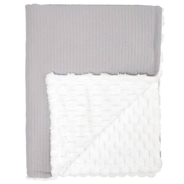 Плед Twins Cotton 3D, 100х80 см, серый (1407-TC3D-10) - Pampik - 2