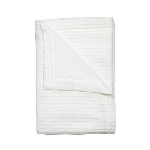 Плед Twins Pastel nude, утеплений, 100х100 см, білий (1407-TP-01) - Pampik