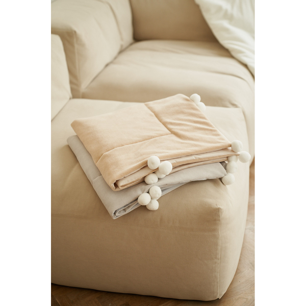 Плед Twins Smurf, 90х90 см, бежевий (1434-TS-02) - Pampik - 3