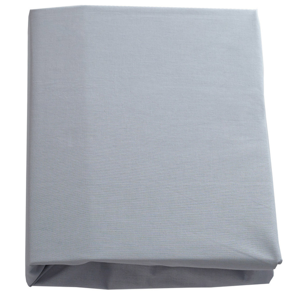 Простирадло на резинці Twins Organic, бязь преміум, 120x60 см, сірий (6010-TO-10) - Pampik