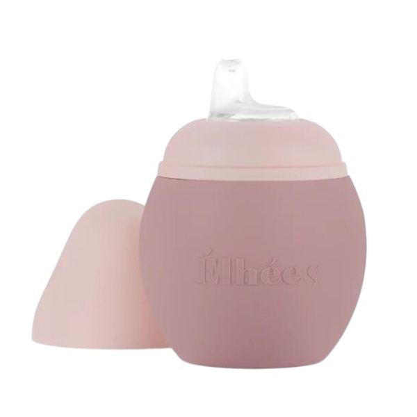 Поильник силиконовый Elhee nude/blush, 240 мл, розовый (LC240BN) - Pampik