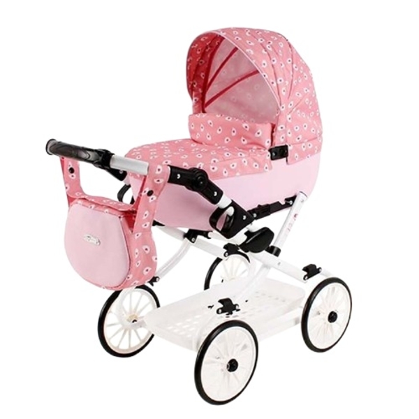 Коляска для ляльки Adbor Viki, світло-рожевий (VI-07) - Pampik