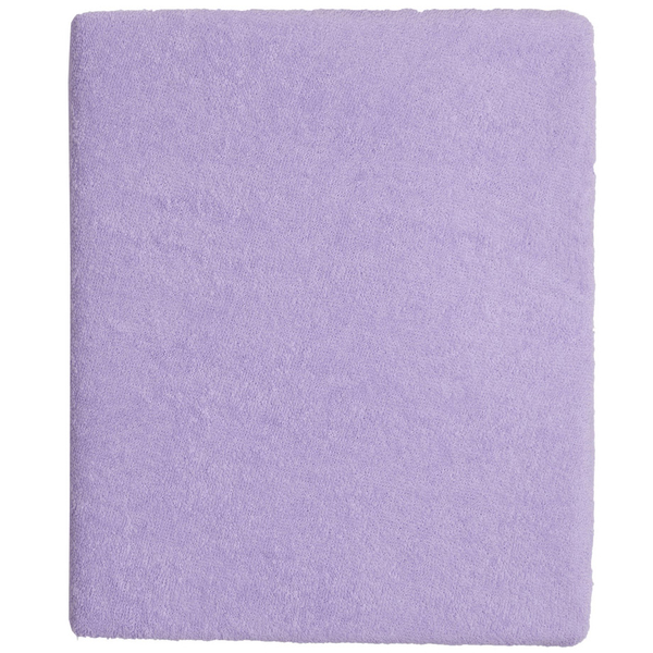 Простыня на резинке Twins, махровая, 120x60 см, фиолетовый (6020-11) - Pampik