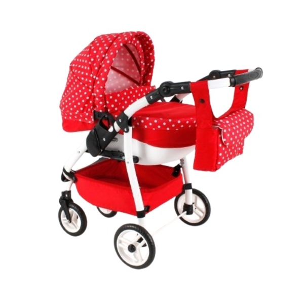 Коляска для ляльки Adbor Lily Sport, червоний (LS-12) - Pampik